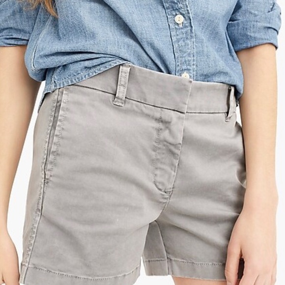 J.Crew Gray Chino Shorts - Picture 2 of 8